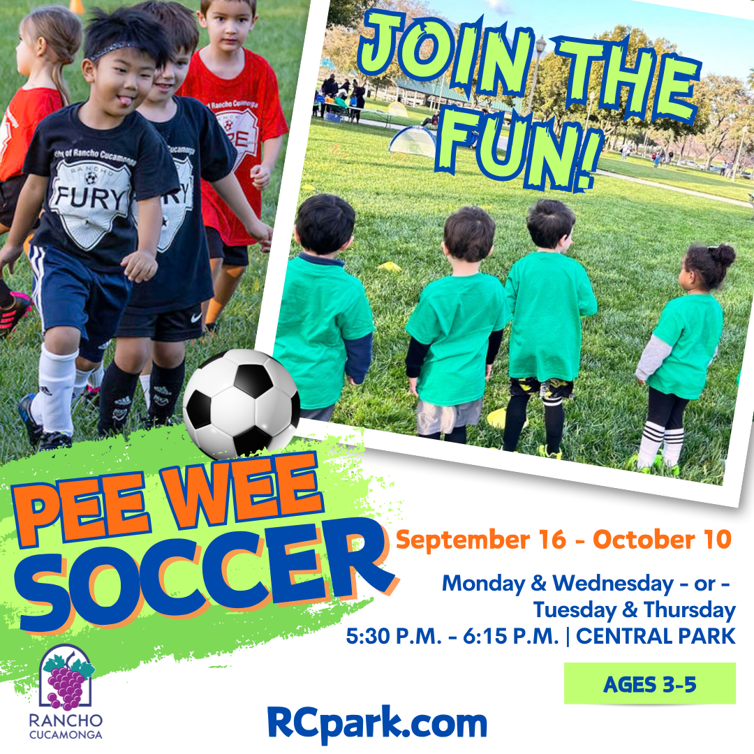 Pee Wee Soccer City of Rancho Cucamonga